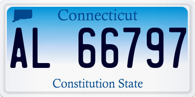 CT license plate AL66797