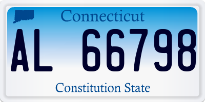 CT license plate AL66798