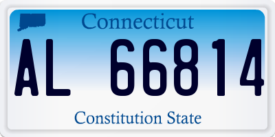 CT license plate AL66814
