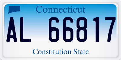 CT license plate AL66817