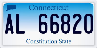 CT license plate AL66820
