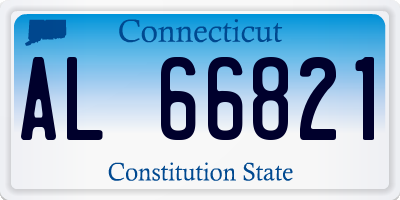 CT license plate AL66821