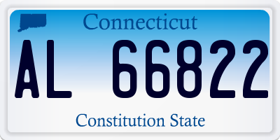 CT license plate AL66822