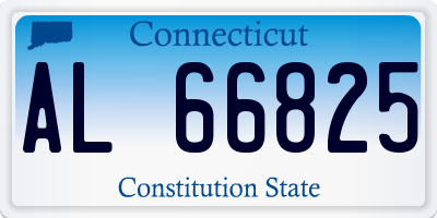 CT license plate AL66825