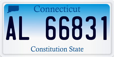 CT license plate AL66831