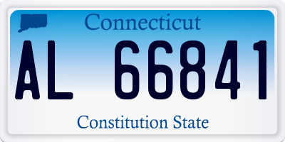 CT license plate AL66841