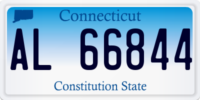 CT license plate AL66844