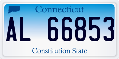 CT license plate AL66853