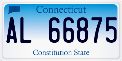 CT license plate AL66875