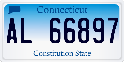 CT license plate AL66897