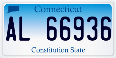 CT license plate AL66936