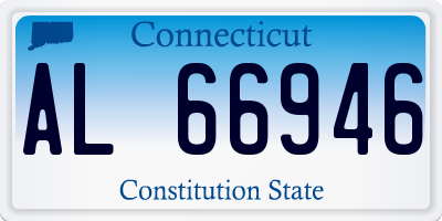 CT license plate AL66946