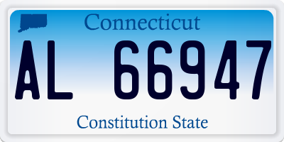CT license plate AL66947