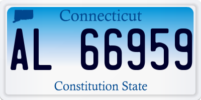 CT license plate AL66959