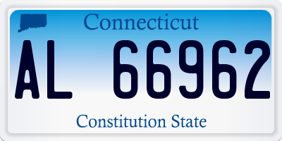 CT license plate AL66962