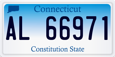 CT license plate AL66971