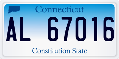 CT license plate AL67016