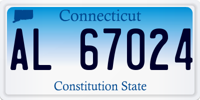 CT license plate AL67024
