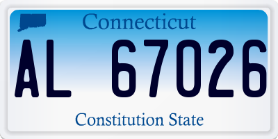 CT license plate AL67026