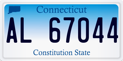 CT license plate AL67044