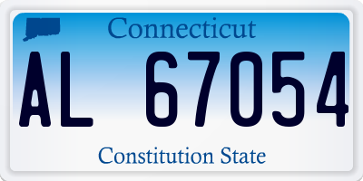 CT license plate AL67054