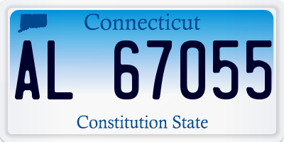 CT license plate AL67055