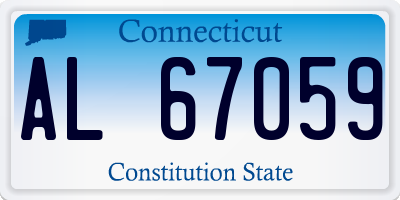 CT license plate AL67059