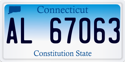 CT license plate AL67063