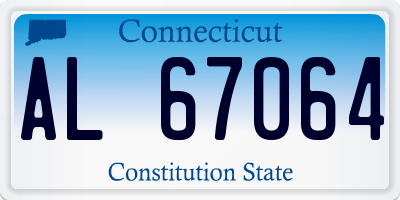 CT license plate AL67064