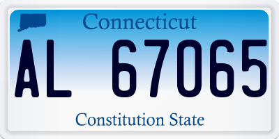 CT license plate AL67065
