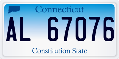 CT license plate AL67076