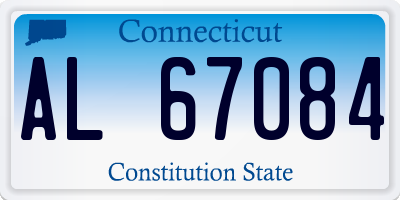 CT license plate AL67084