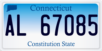 CT license plate AL67085