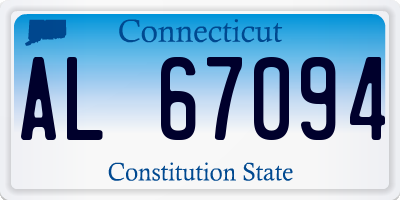 CT license plate AL67094
