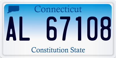 CT license plate AL67108