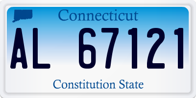 CT license plate AL67121