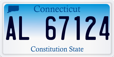 CT license plate AL67124