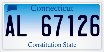CT license plate AL67126