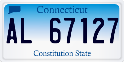 CT license plate AL67127