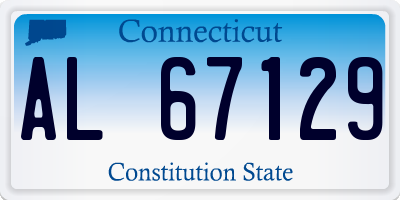 CT license plate AL67129