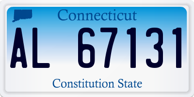 CT license plate AL67131