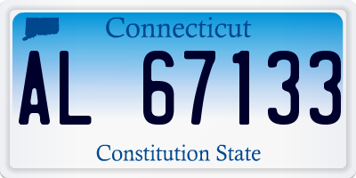 CT license plate AL67133