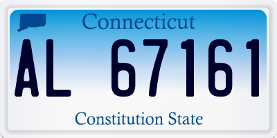 CT license plate AL67161