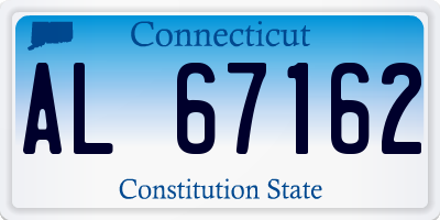 CT license plate AL67162