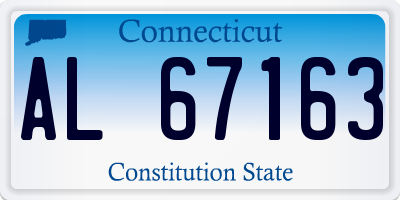 CT license plate AL67163