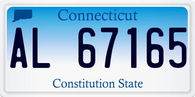 CT license plate AL67165