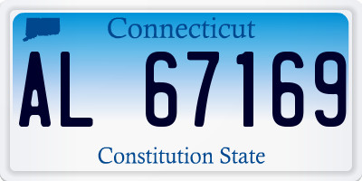 CT license plate AL67169