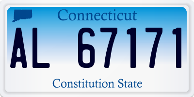 CT license plate AL67171