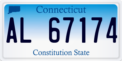 CT license plate AL67174