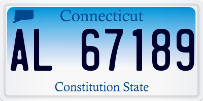 CT license plate AL67189